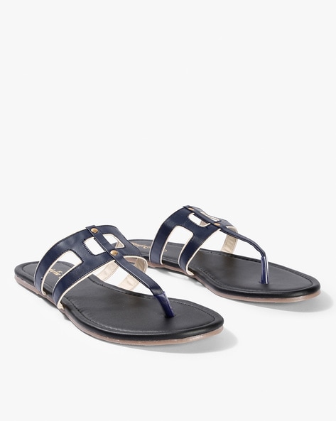 Buy Cleo Navy Mule Heel Sandal for Women Online at Khadims | 51611451690