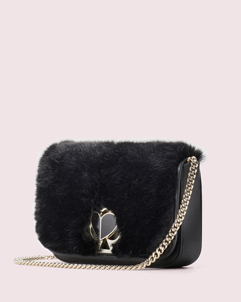 Buy KATE SPADE Nicola Faux Fur Clutch with Chain Strap