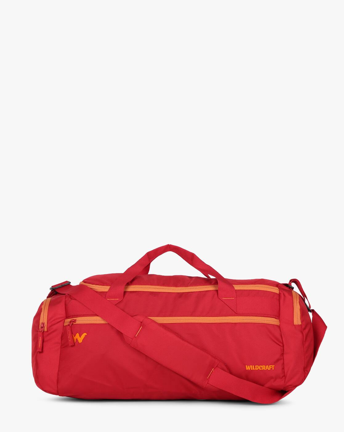 Buy Red Wildcraft Gym Duffel Bag with Adjustable Strap AJIO