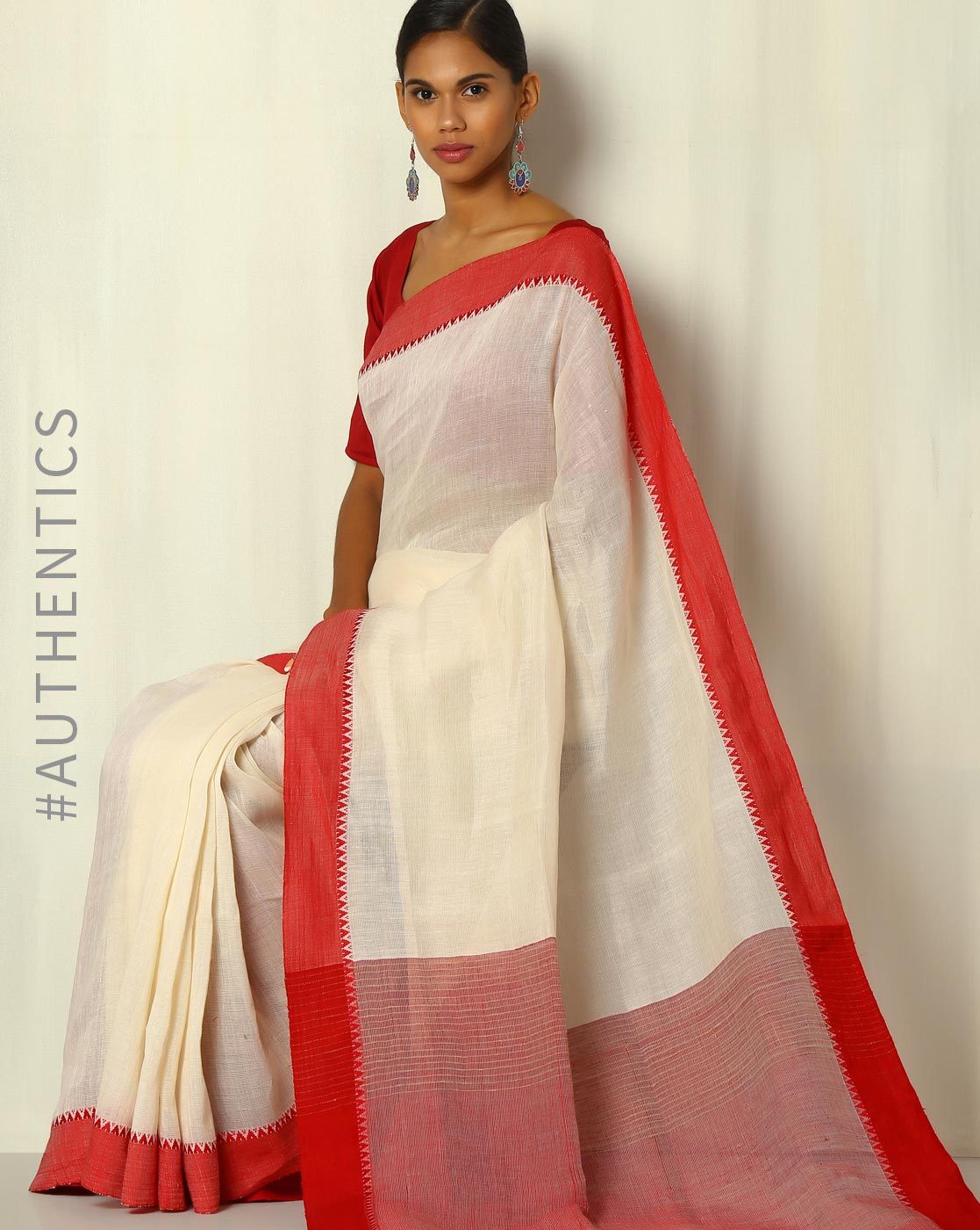 White Soft Georgette Plain Uniform Sarees For Mourning Funerals