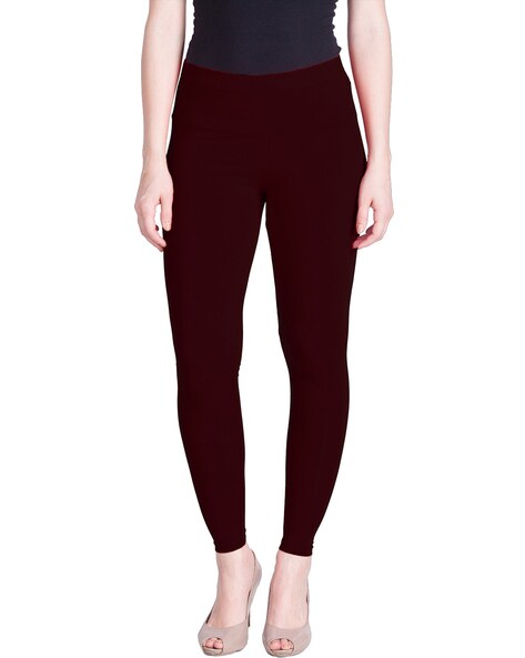 maroon leggings