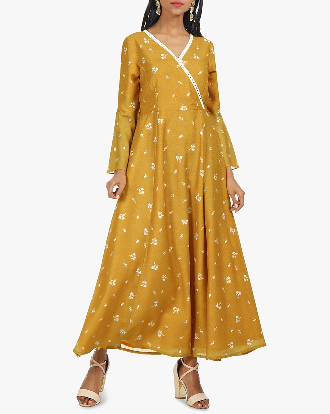 indya mustard yellow kurta