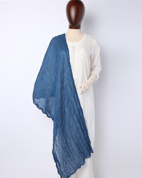 Crinkled Cotton Dupatta Price in India