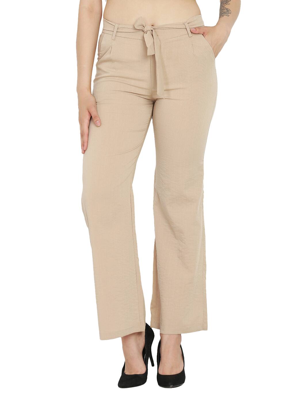 flared beige pants