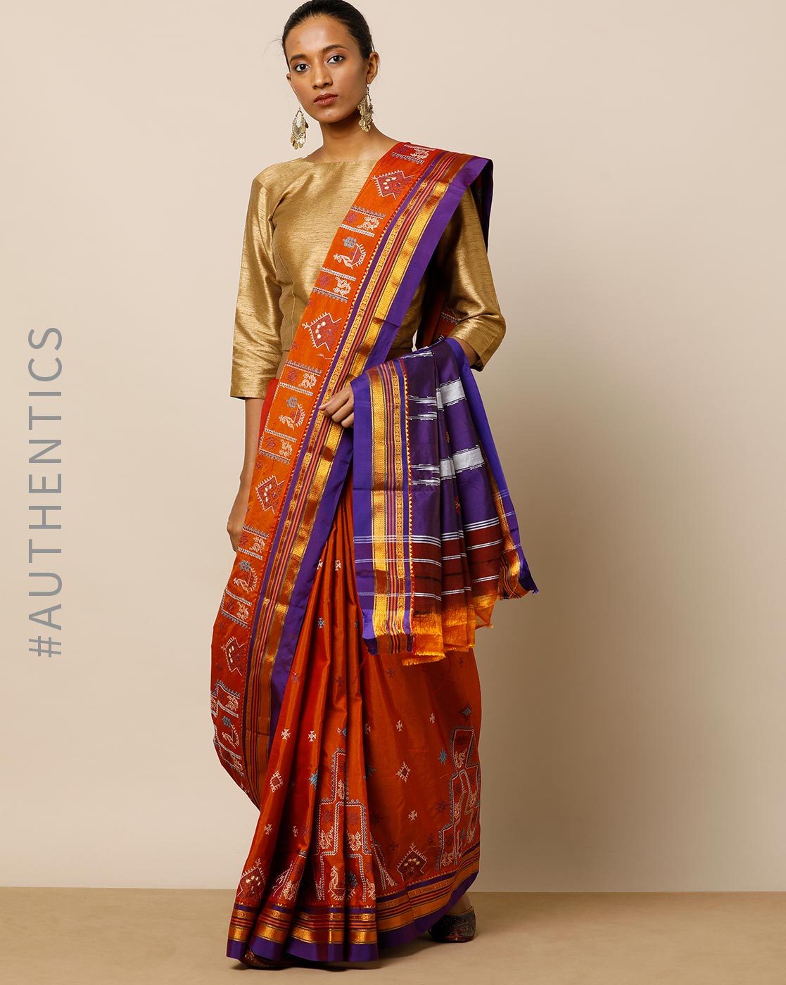 Silk+M.Cotton Kasuti/Work Sarees - P K Guled ILKAL Sarees