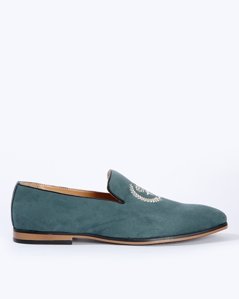 green men loafers