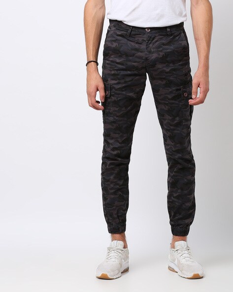 slim fit camo joggers