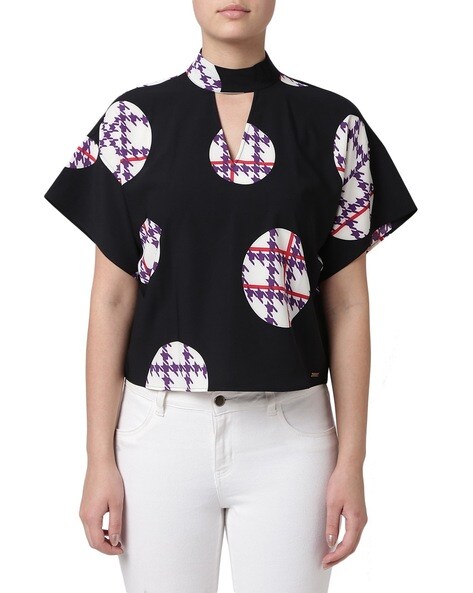 armani printed tops