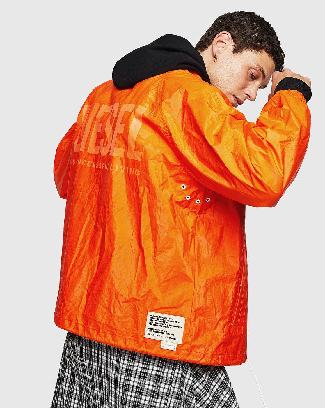 orange diesel jacket