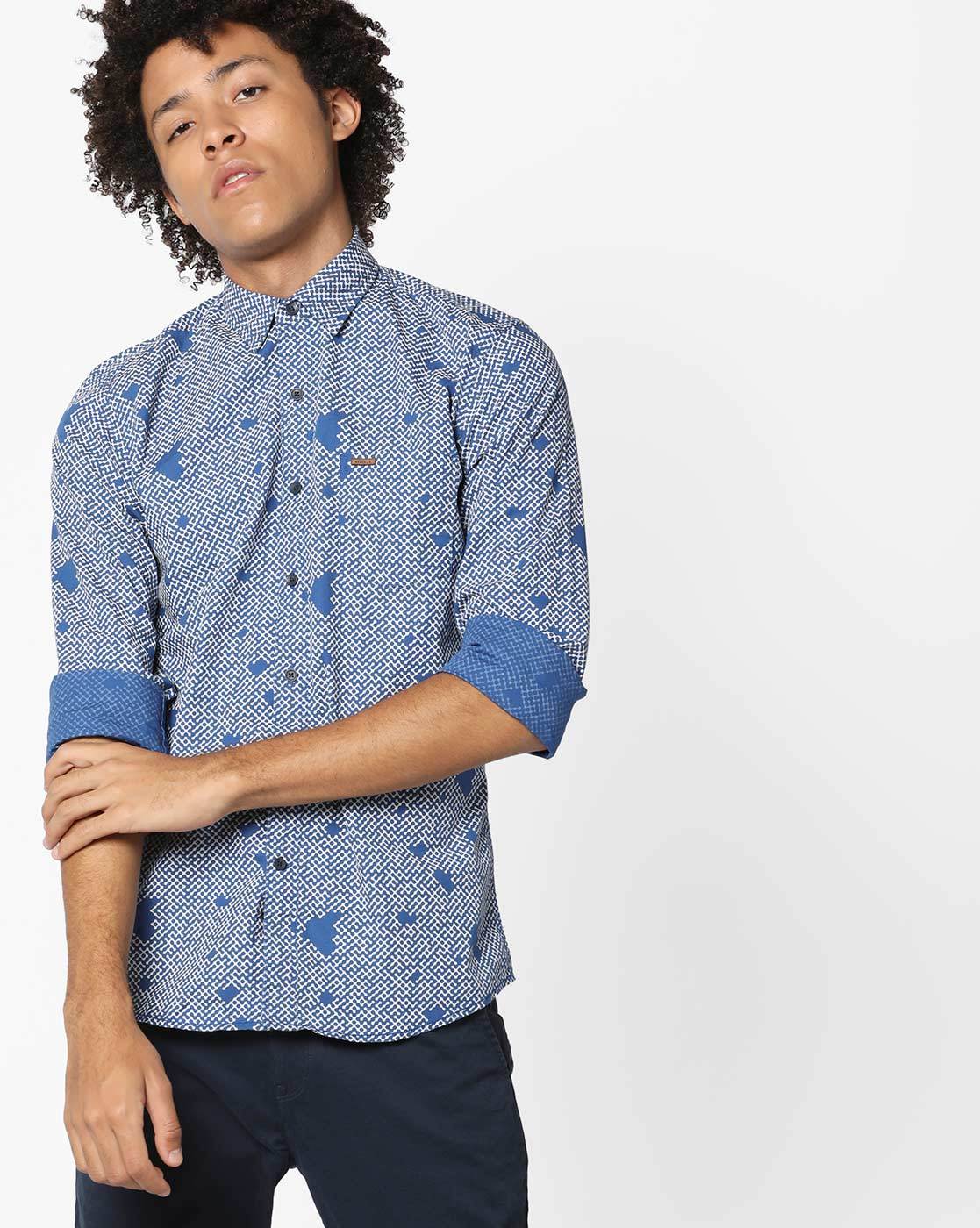 Buy Blue Shirts for Men by WRANGLER Online 