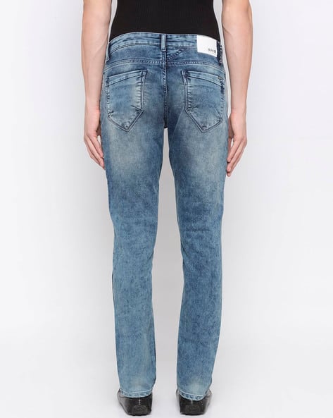 Low-Rise Mid-Wash Skinny Jeans (Image - 1)