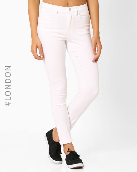 marks and spencer white jeggings