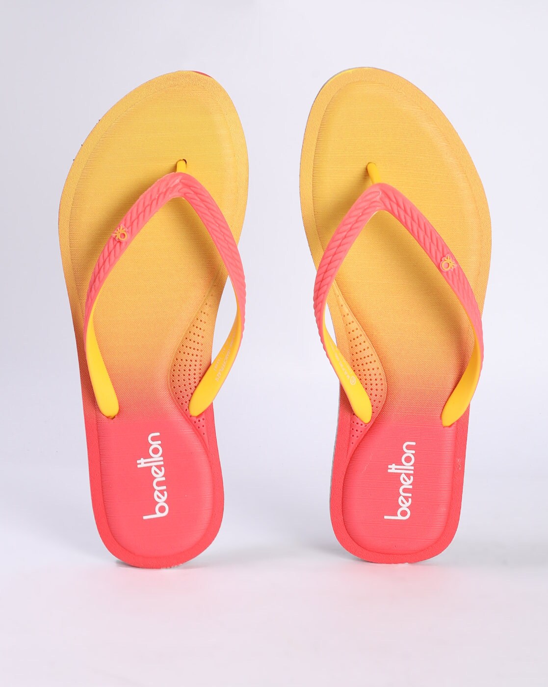 womens orange flip flops