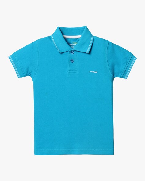 turquoise blue polo t shirt