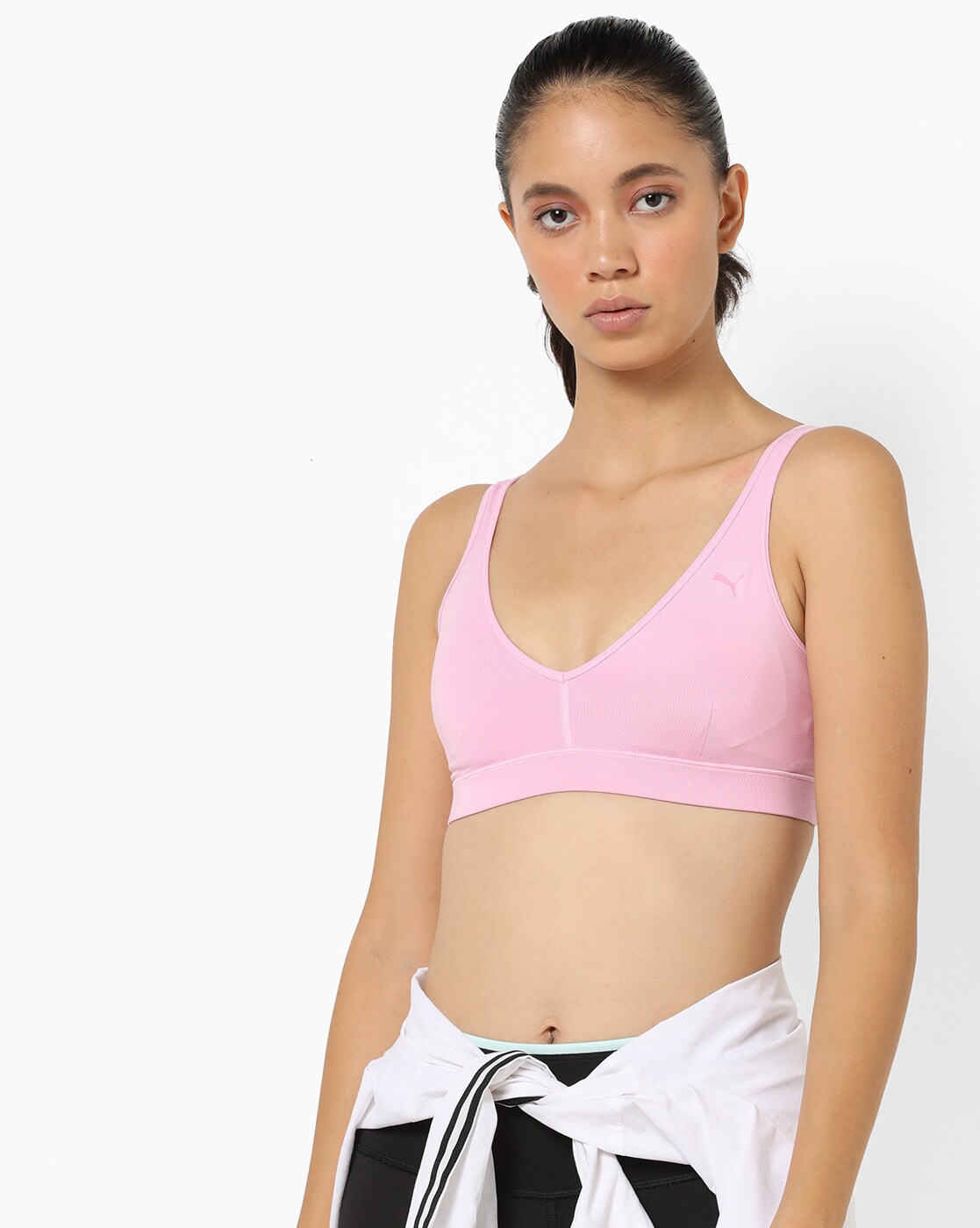 puma pink sports bra