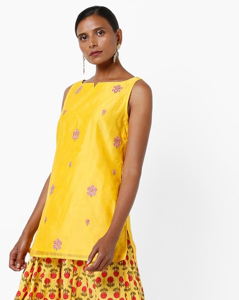 yellow skirt and kurti