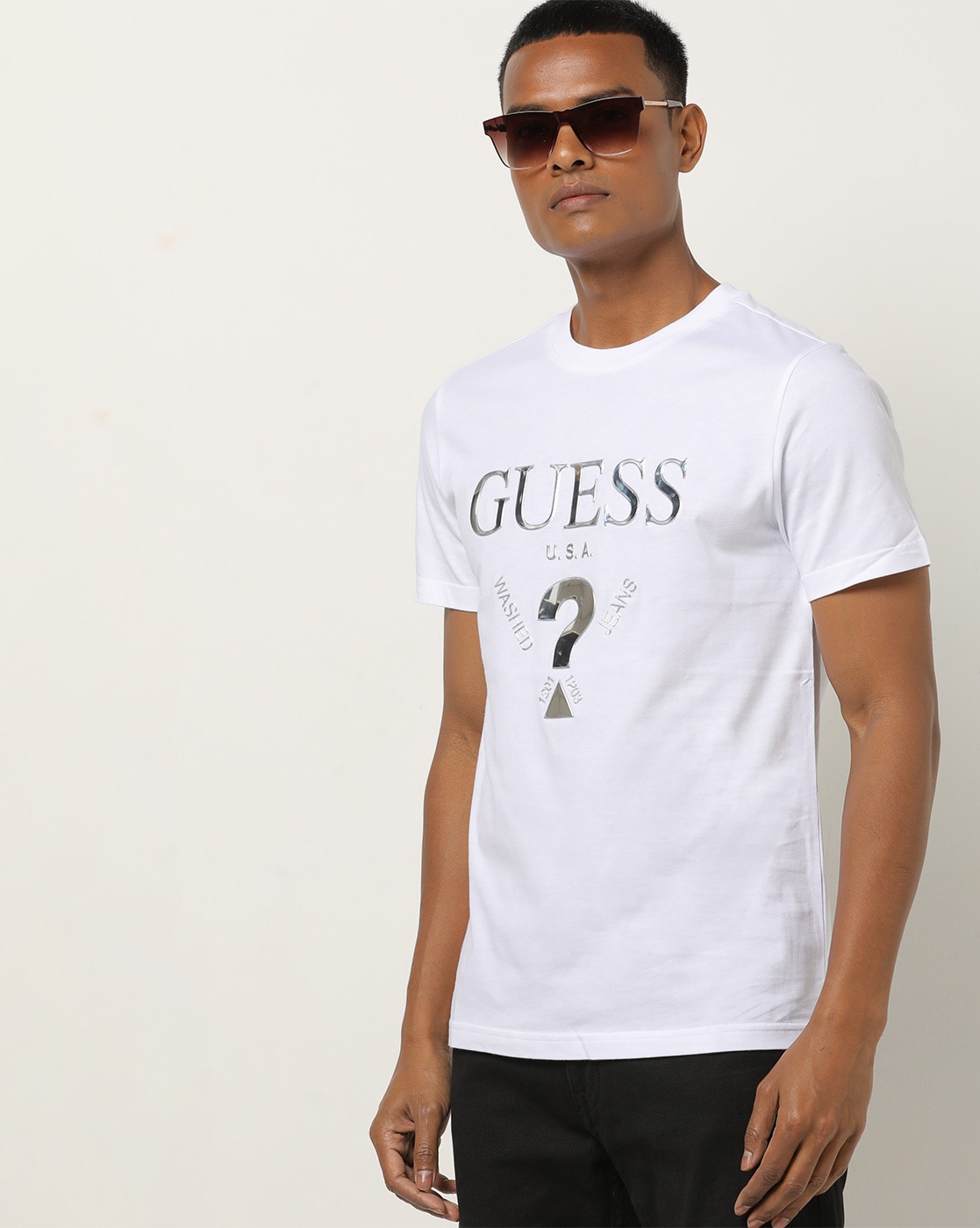 guess printed t shirt