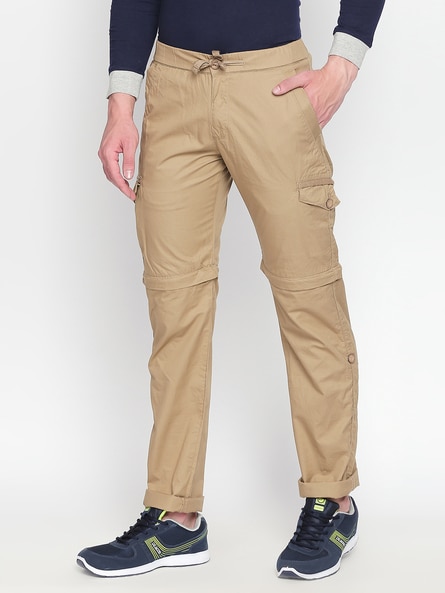 Buy Wildcraft Olive Green Convertible Cargo Trousers - Trousers for Men  751291 | Myntra