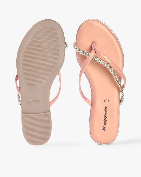 Thong-Strap Sandals with Braided Strap (Image - 1)