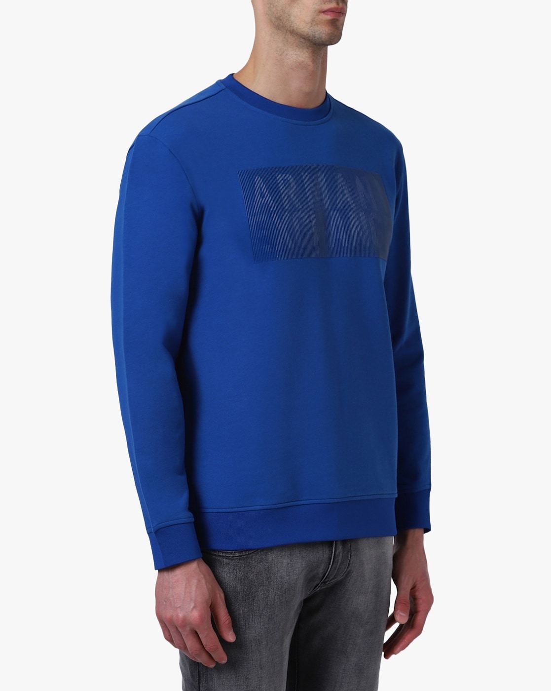 armani blue sweatshirt