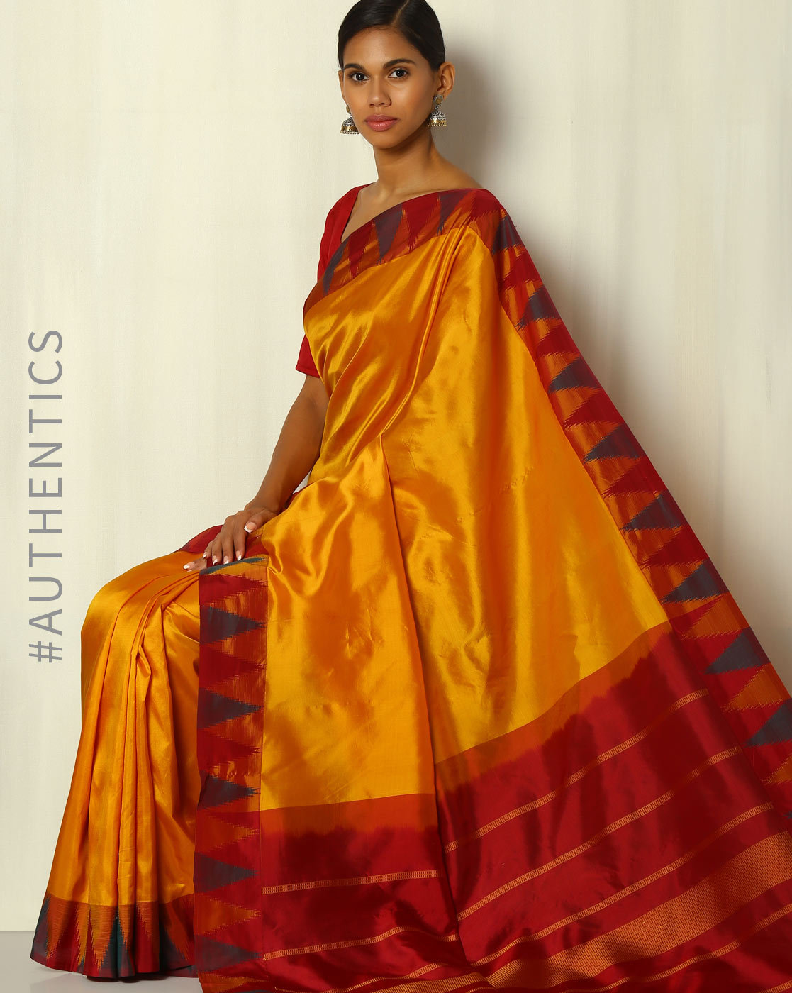 Anjana Sarees - 💥ikkat temple border cotton sarees paired... | Facebook