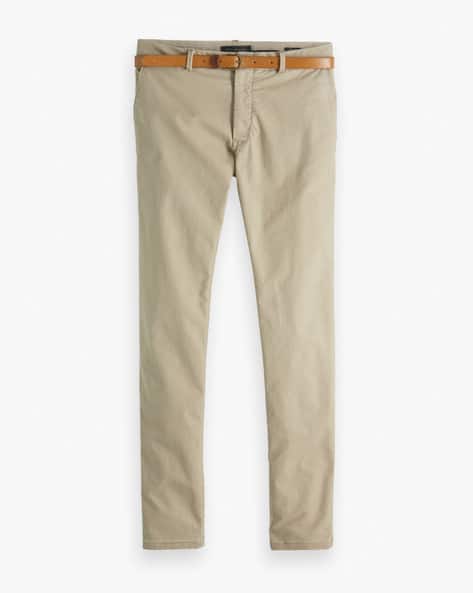 cream slim fit chinos