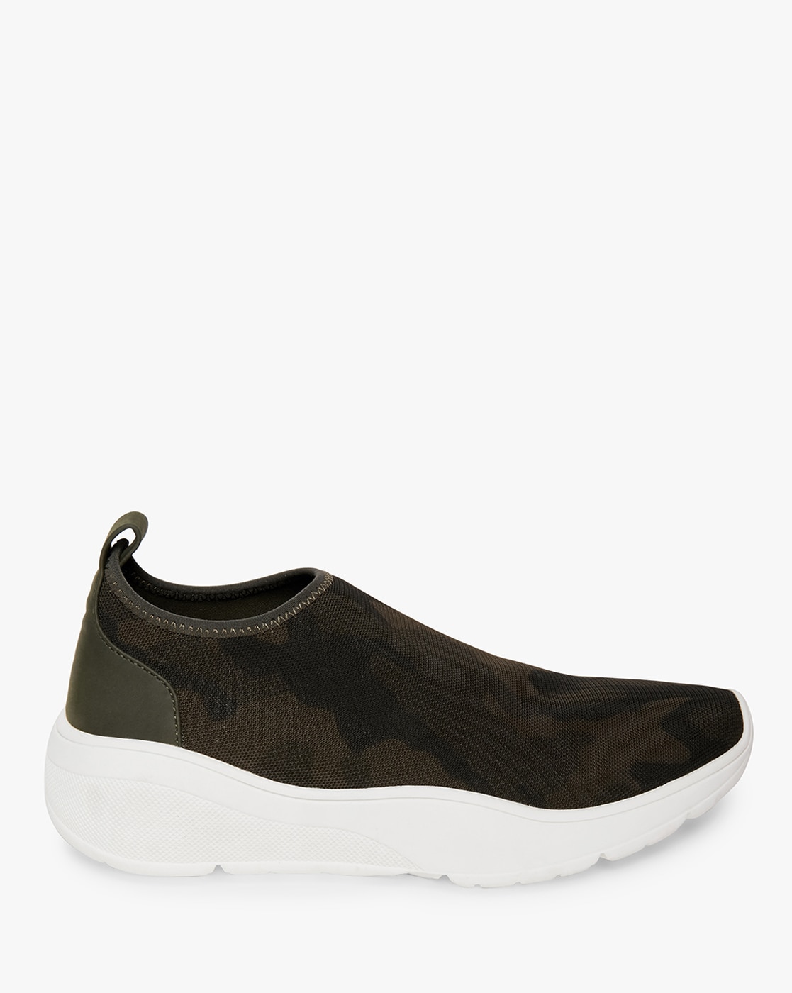 green steve madden slip ons