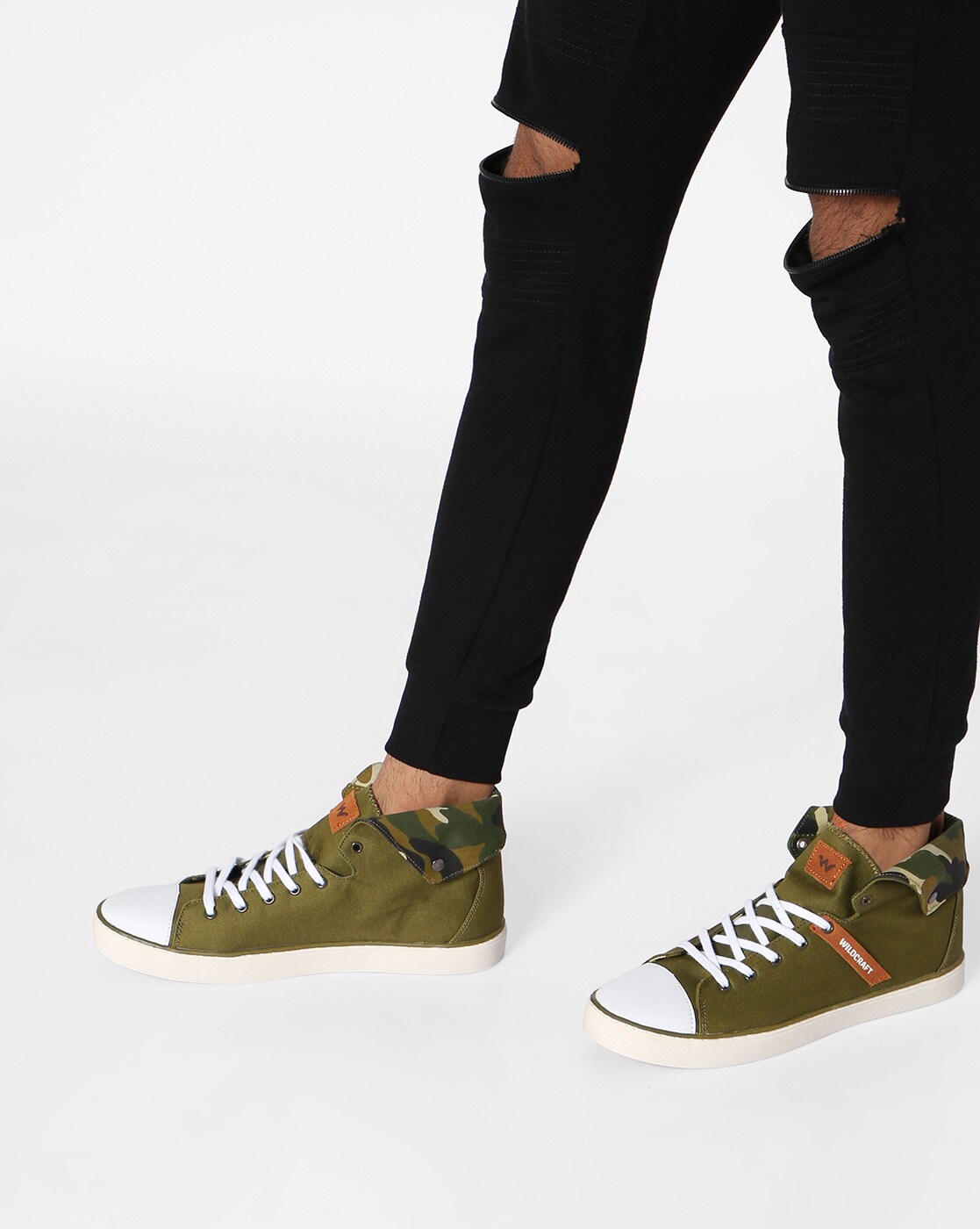 Buy Olive Green Casual Shoes for Men by 
