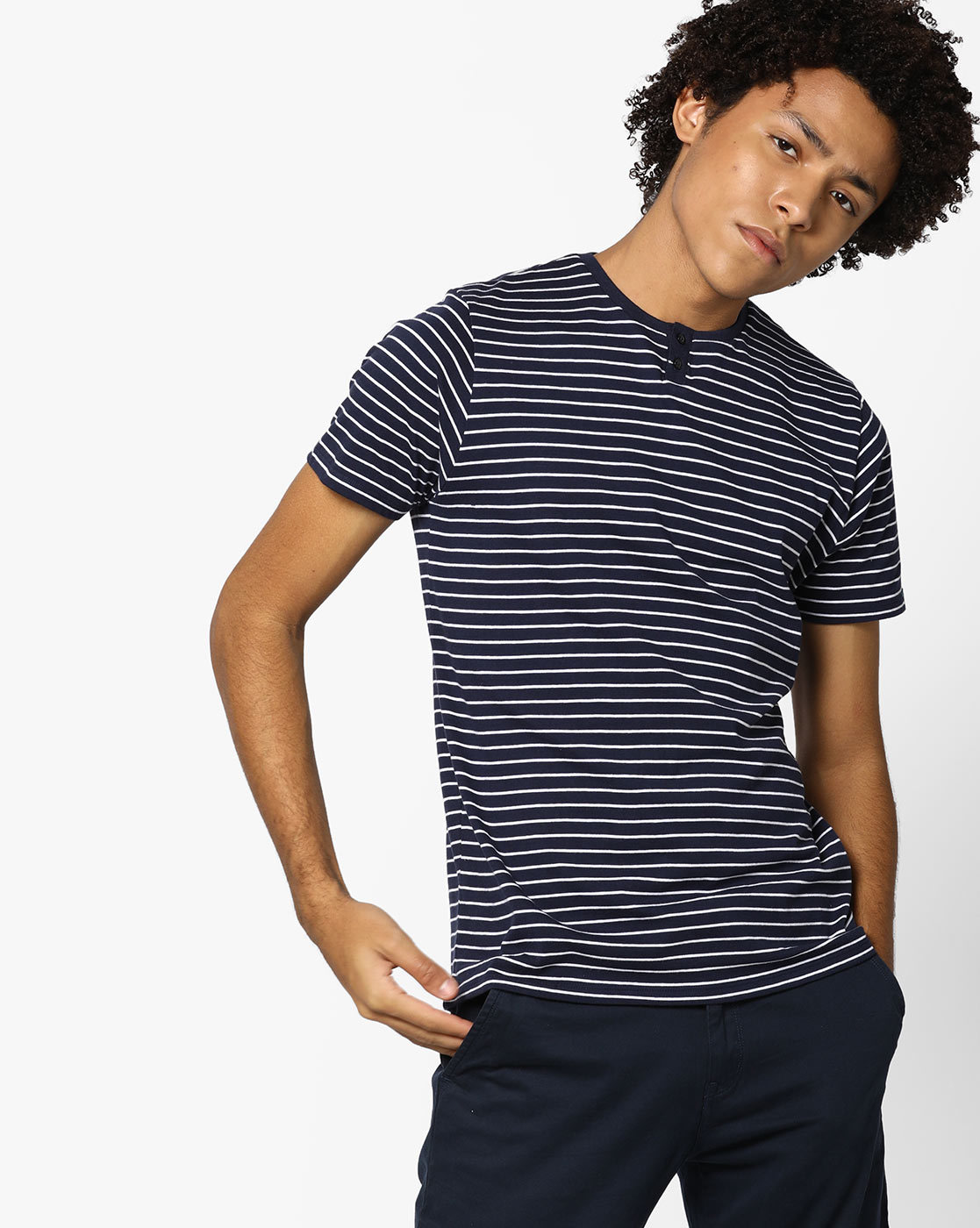 muscle fit henley