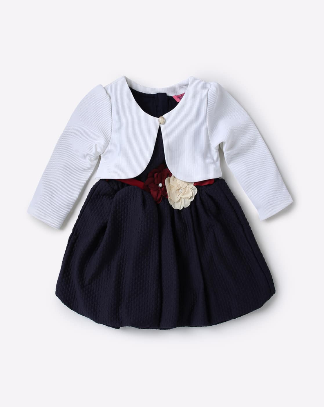 frock with shrug for baby girl