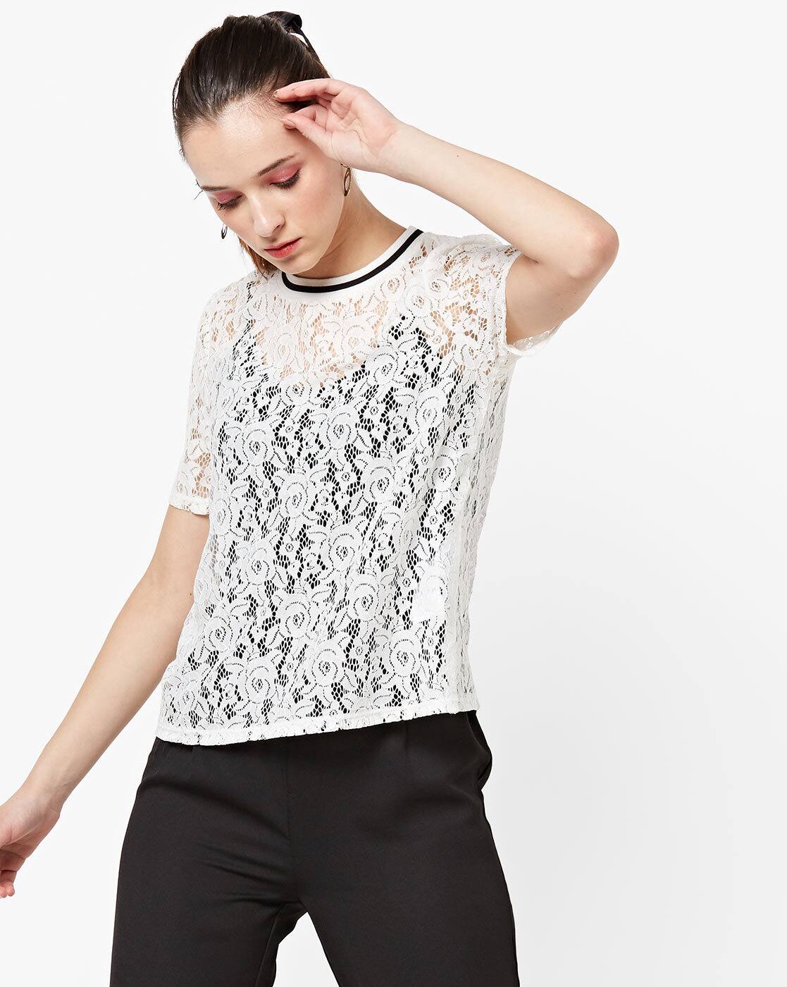 Buy White Tops for Women by ONLY Online 