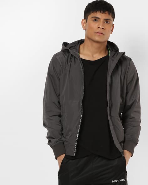 Hooded Jacket with Insert Pockets