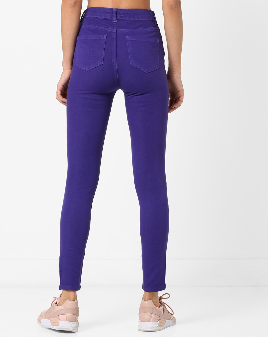 Slim jean Purple brand Navy size 31 US in Cotton - 28671314