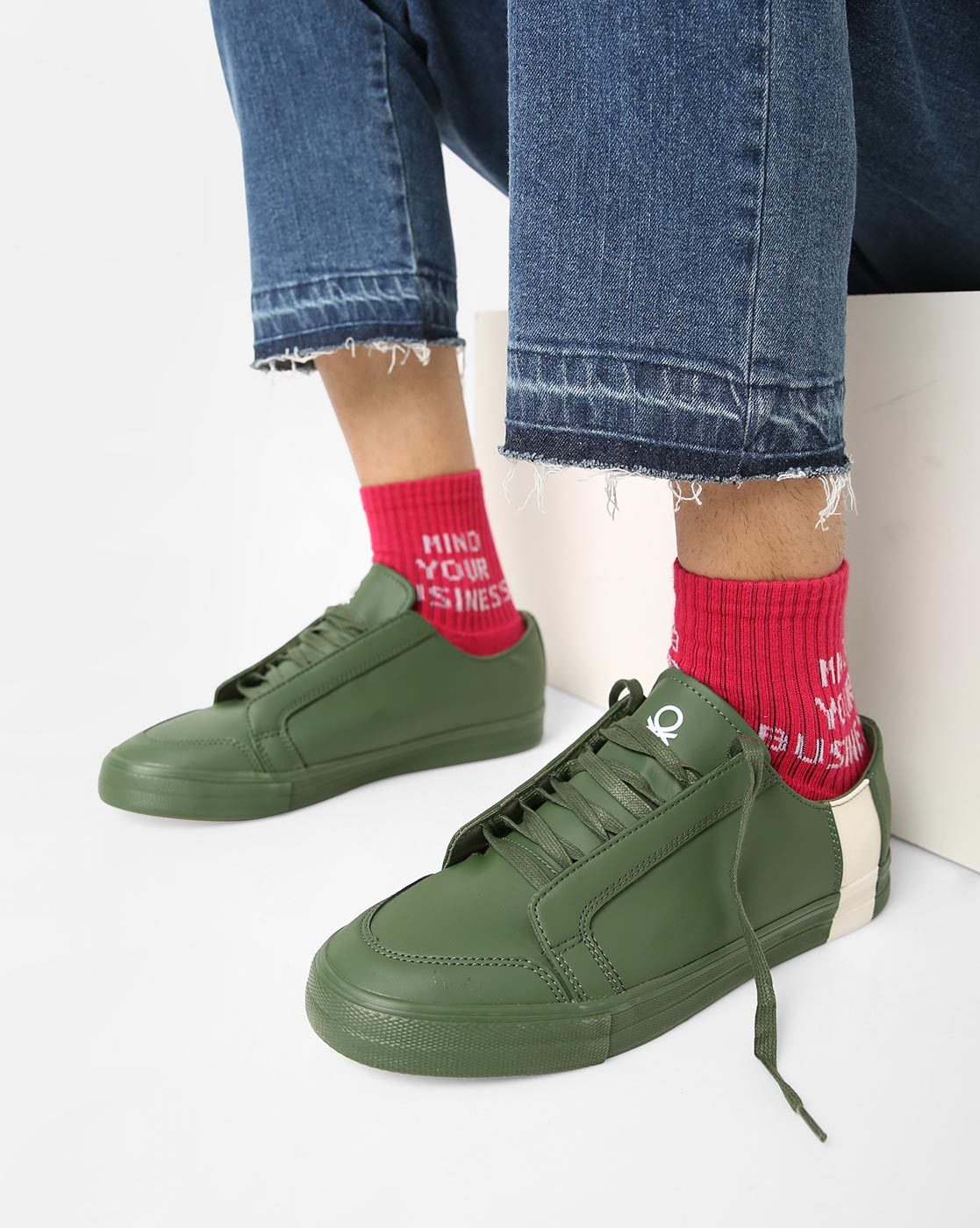 United colors of store benetton green sneakers