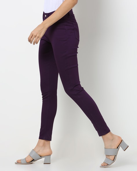 Calvin Klein Womens Highline Skinny Dress Pants Purple 4P  Walmart Canada
