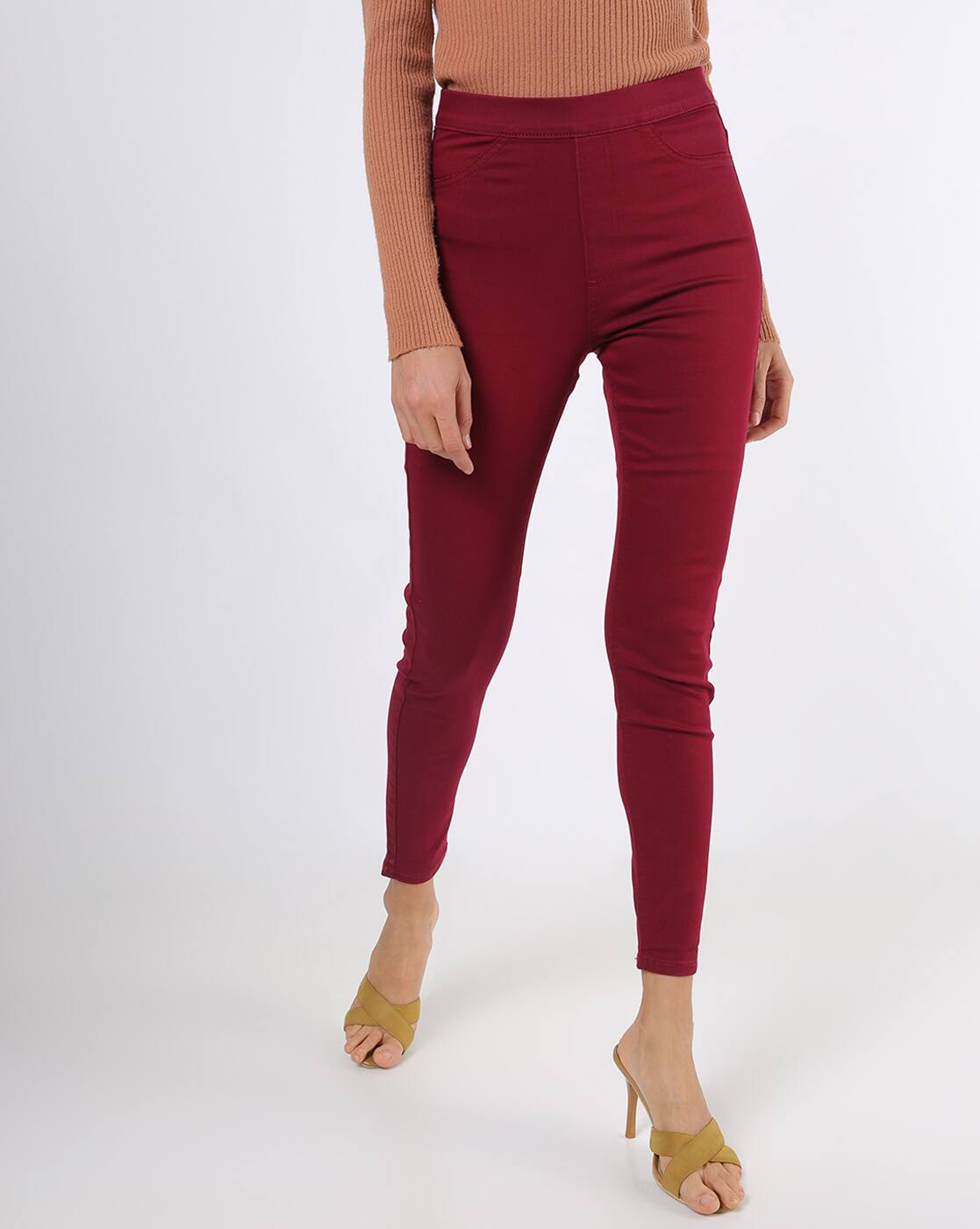 marks and spencer red jeans