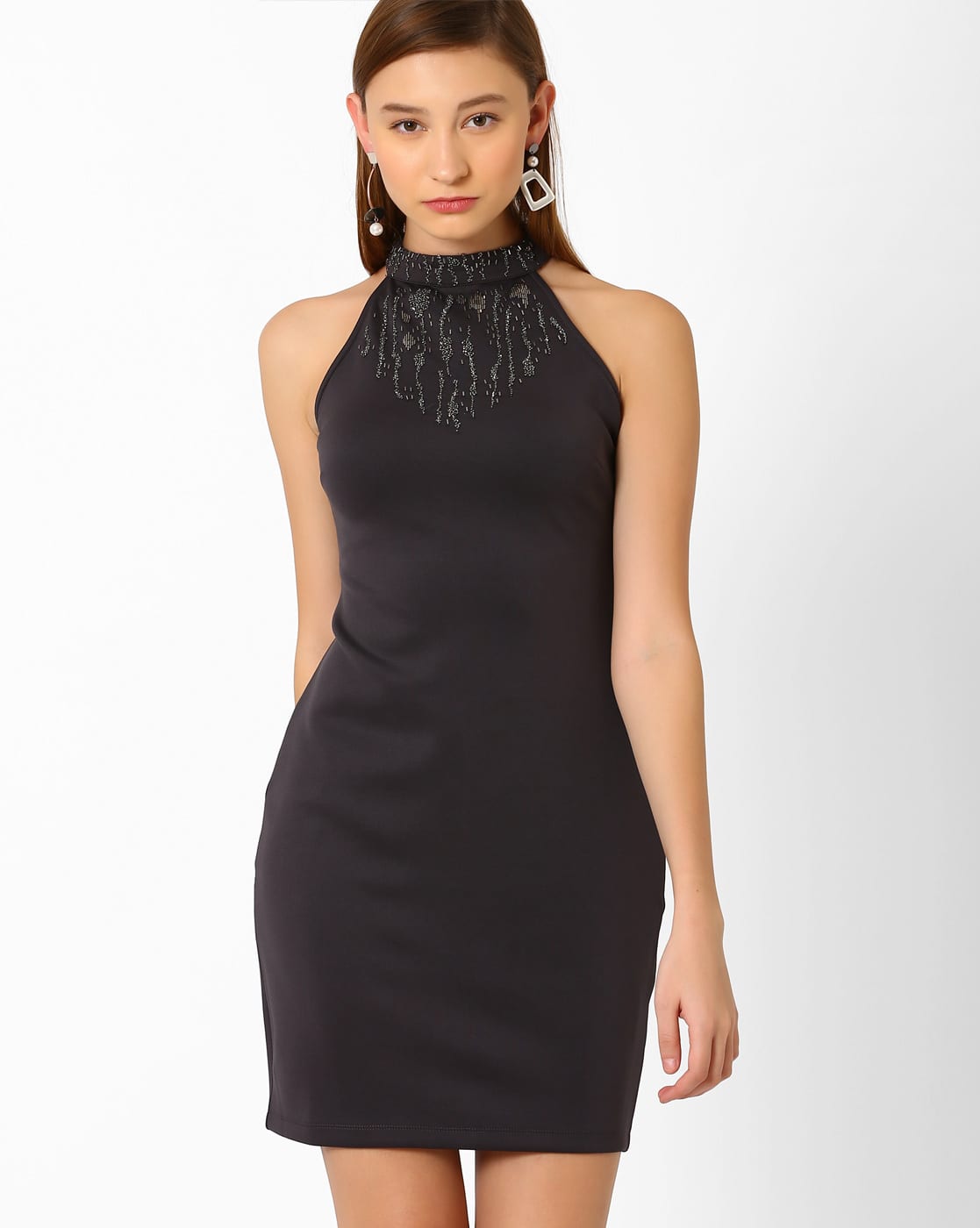 Buy Charcoal Grey Dresses for Women by 