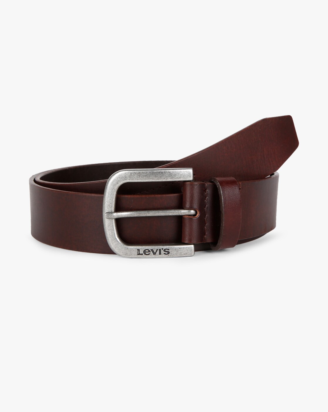 levi's brown leather belt