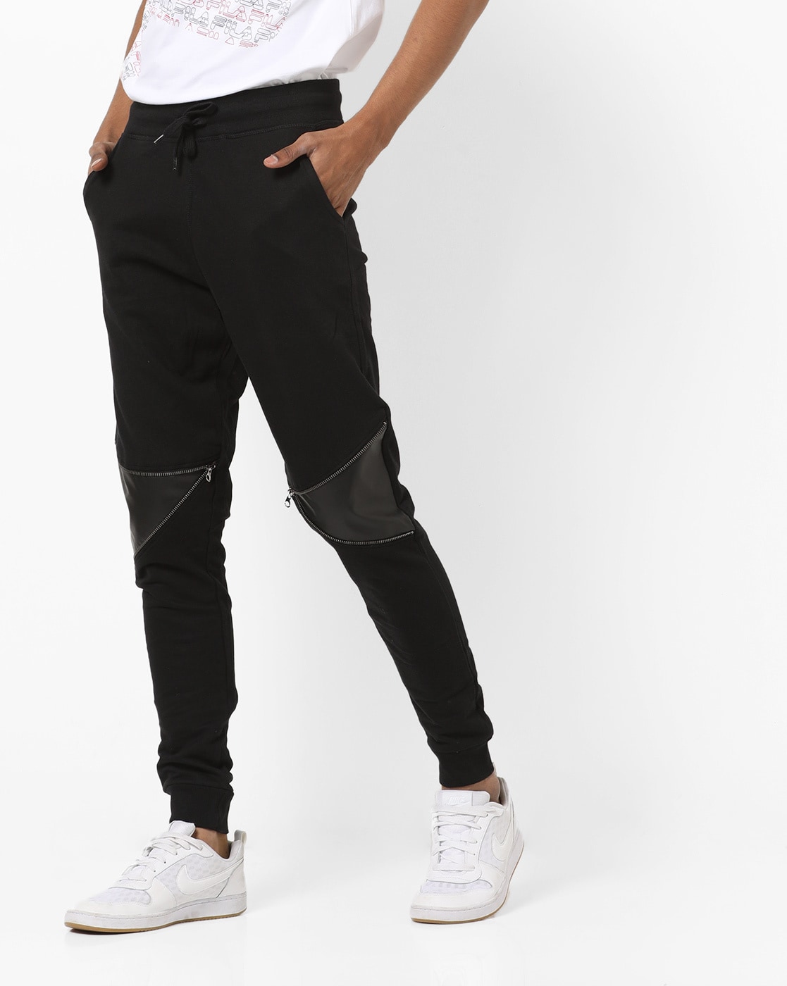 Mens Black Leather Joggers ChersDelights Leather Apparel