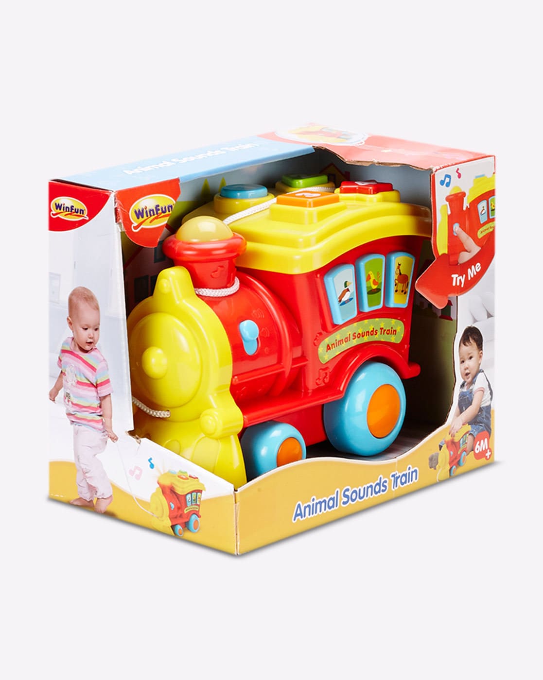 Buy Red WINFUN Animal Sounds Train AJIO