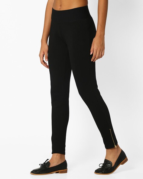 Buy Black Leggings for Women by Teamspirit Online