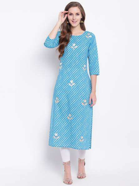 blue kurtis online