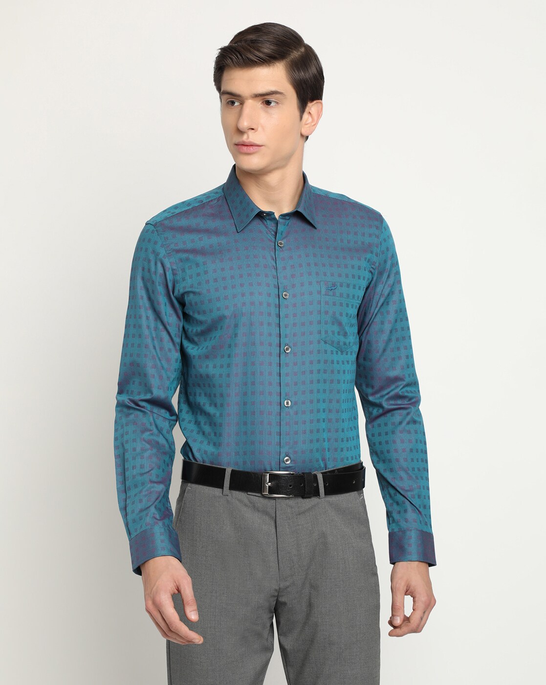 teal dress shirts for guys