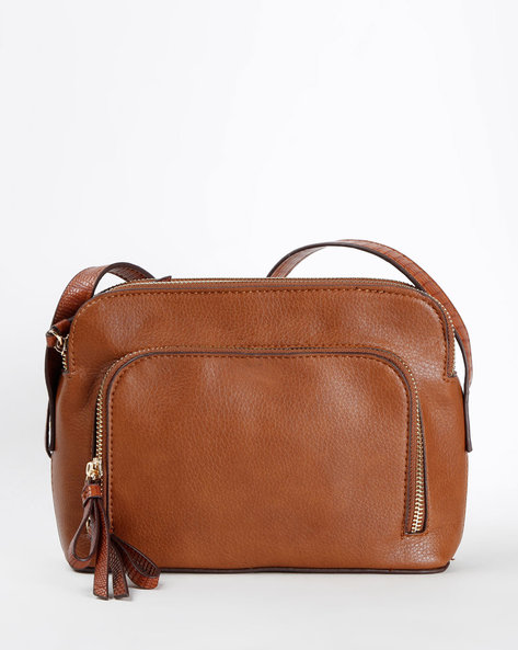 Buy Accessorize London Quinn Black Textured Medium Sling Handbag For Women  At Best Price @ Tata CLiQ
