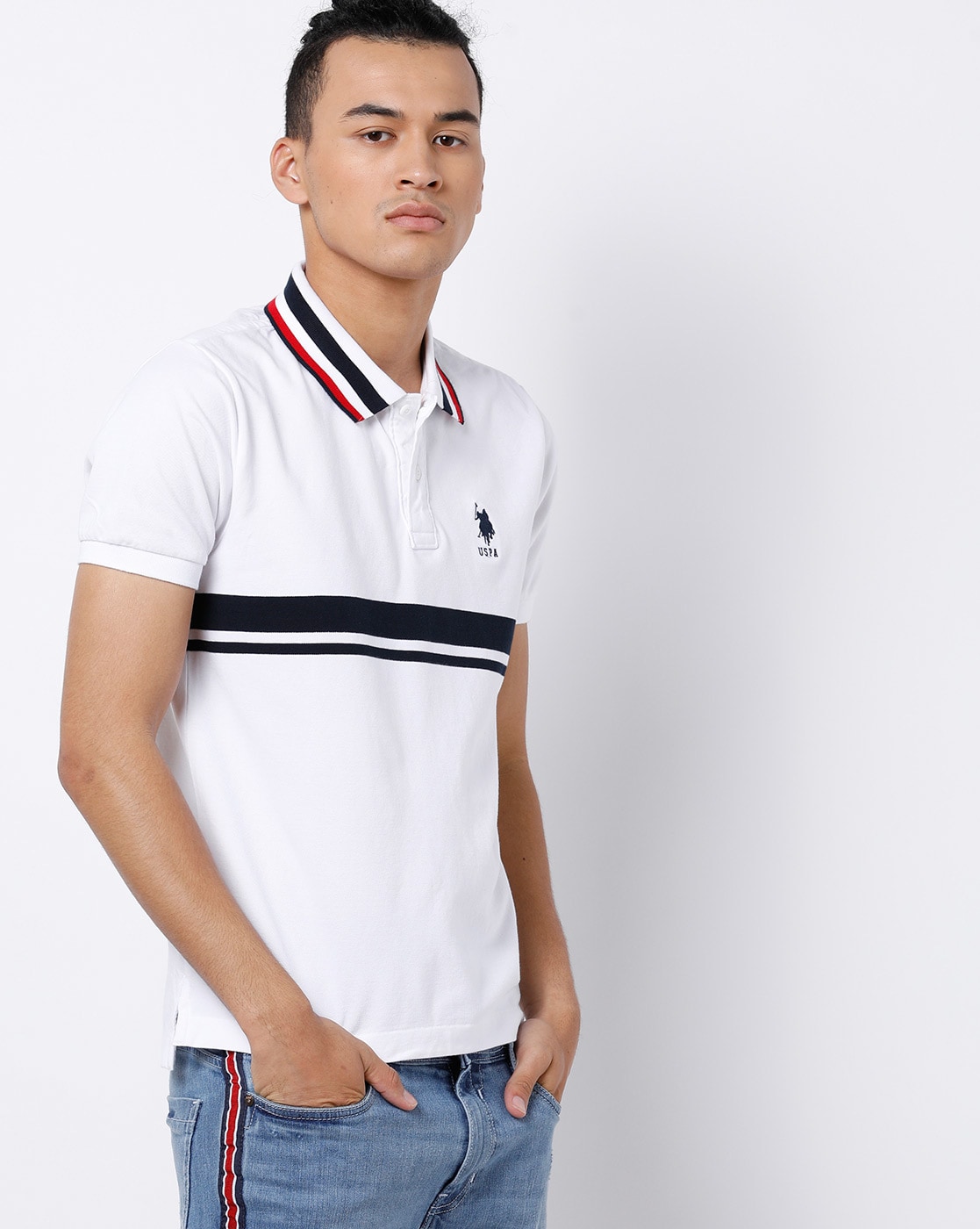 polo white t shirts for men