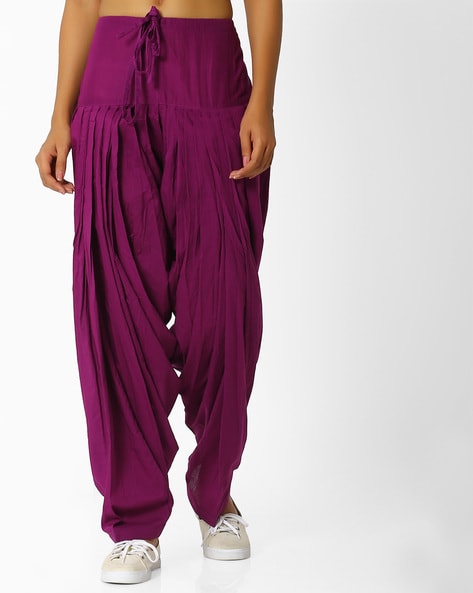 Patiala Pants with Knife Pleats Price in India