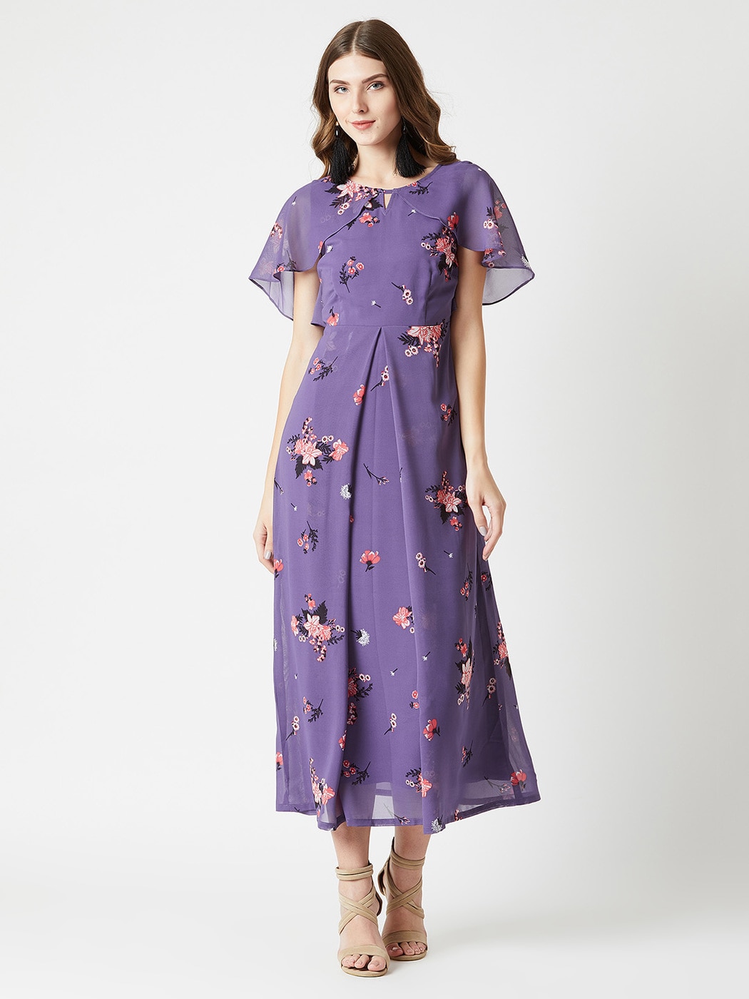 Oasis bloom chiffon midi 2025 dress