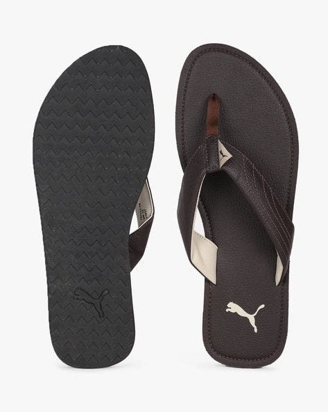 Buy Brown Flip Flop Slippers for Men by Puma Online Ajio