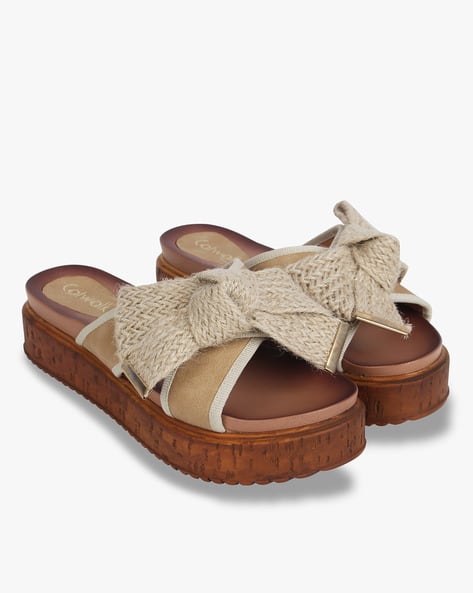 Womens Footwear Catwalk Flatforms Buy Tan Brown Flat Sandals
