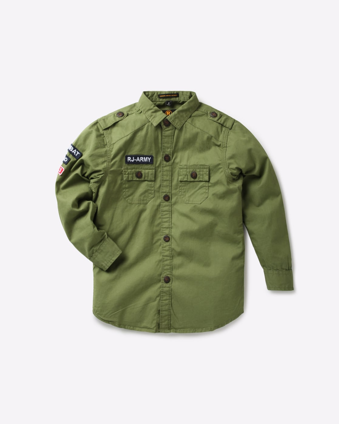 boys olive green shirts